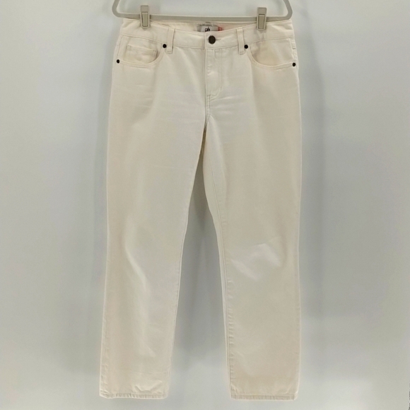 CAbi ivory white jeans style 6072 100% boyfriend size 6 cabi - Picture 1 of 12